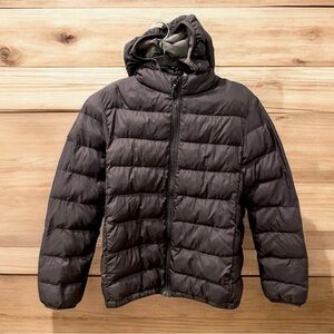Uniqlo HoodedBlack Puffer Jacket Size 13, XS